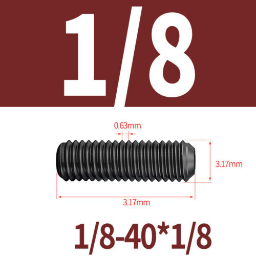 UNC / UNF / Inch Grub Screw Grade 12.9 Steel Set Screws - Picture 42 of 87