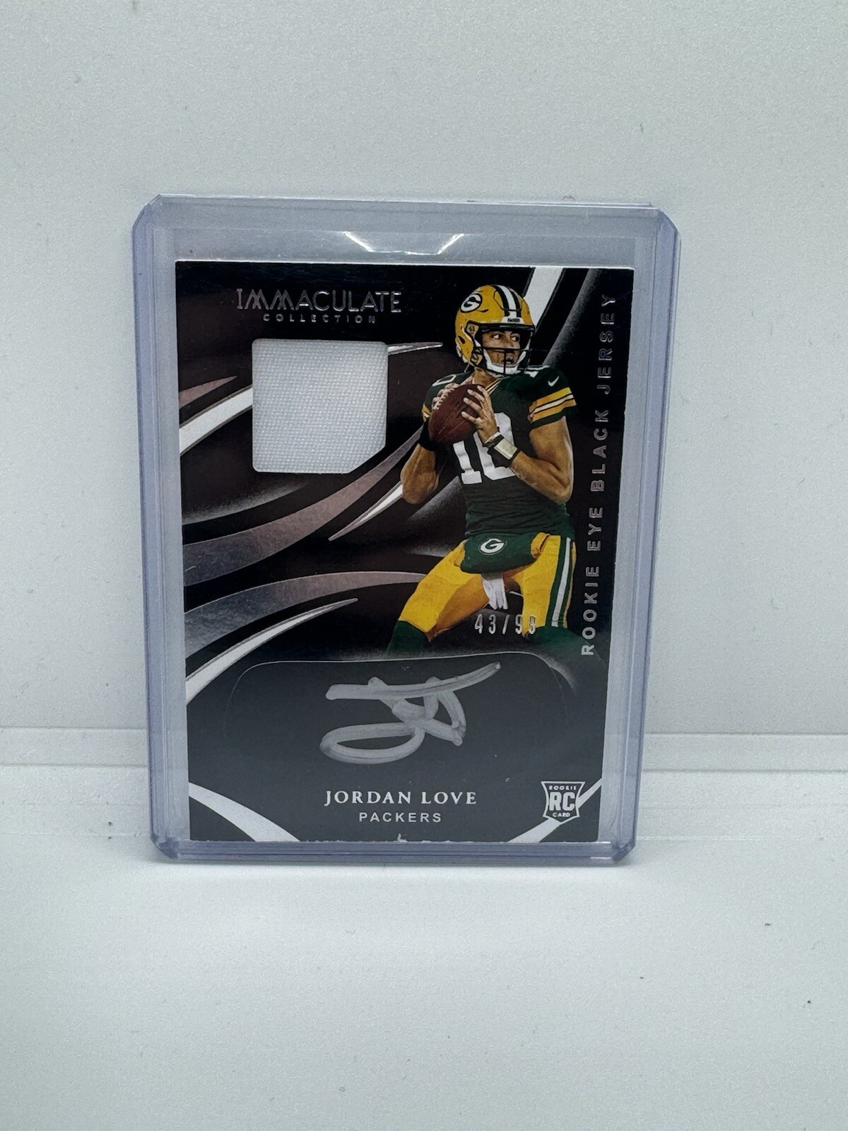 2020 Immaculate Jordan Love - Eye Black Patch Auto /99 Rookie RC Packers RPA