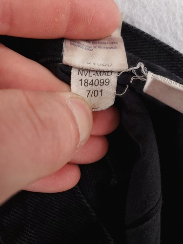 Vintage Tommy Hilfiger Jeans Mens 36x30 Black Relaxed Tapered Baggy Streetwear - Picture 12 of 17