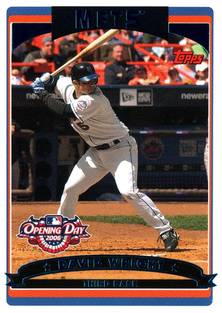 David Wright 3B  Opening Day Mets Topps Baseball Card #16 2006