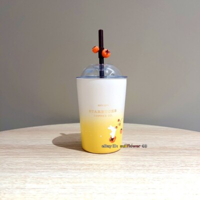 スターバックス 干支 サーモス Starbucks China 2023 Year Of The Rabbit 12oz Persimmon Thermos SS