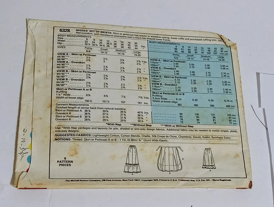 BUTTERICK 6521 NIÑAS VESTIDO CON BOTONES DELANTEROS PANTALONES CORTOS CAMPANA PARTE INFERIOR PATRÓN TALLA 6 Foto 2 de 2