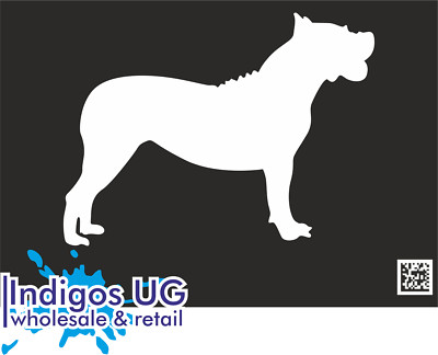 Aufkleber / Autoaufkleber - Dogo Canario Hundrasse - 120x90mm DE7110