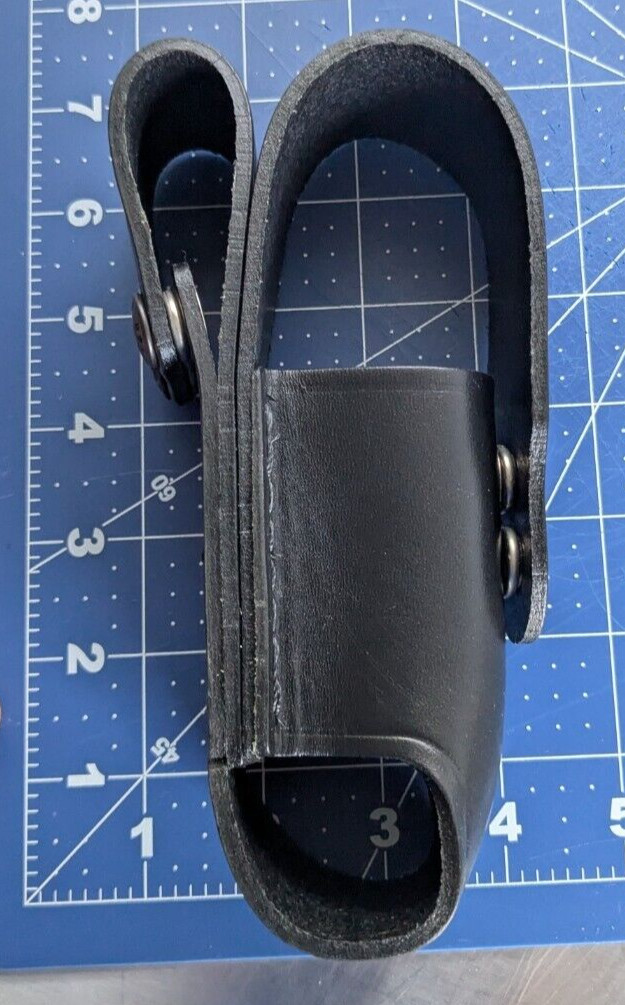 NEW Jay-Pee 31SF MACE CASE LARGE CANISTER PLAIN BLACK BRASS SNAP