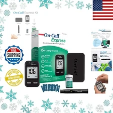 Diabetes Test Kit Blood Sugar Glucose Monitor Meter 50 Pcs Strip Tester Machine