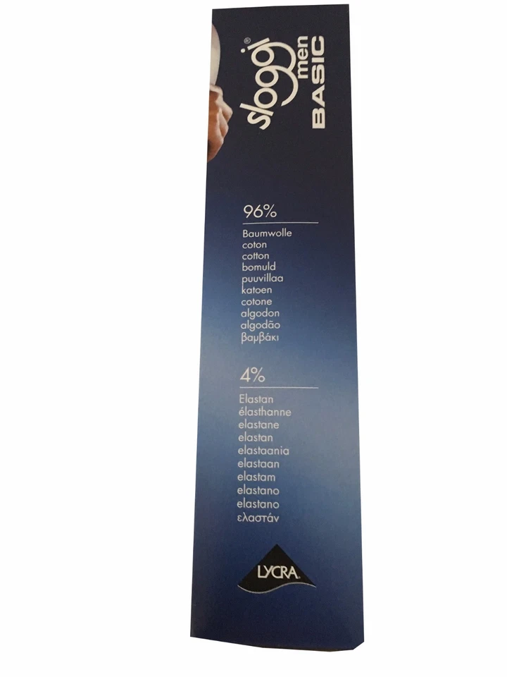 Pantalón Corto Básico SLOGGY Hombre Blanco 96% Algodón 4% Elastano Foto 2 de 3