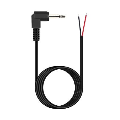 Fancasee 6FT 3.5Mm 1/8'' to Speaker Wire TS Mono Right Angle Male Plug to Bare Wi