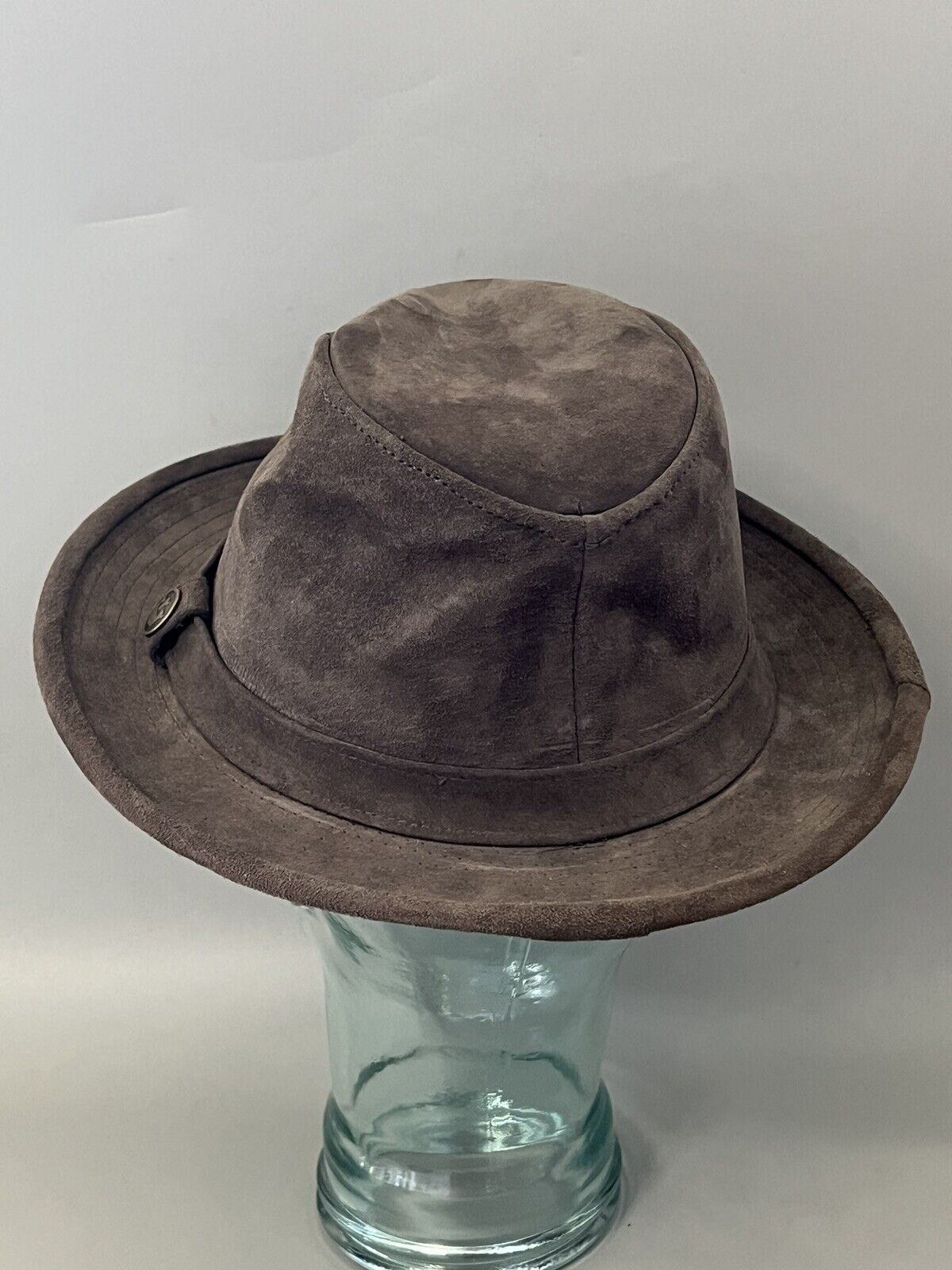 Goorin Bros Fedora - Suede Leather- Size S Brown-… - image 4