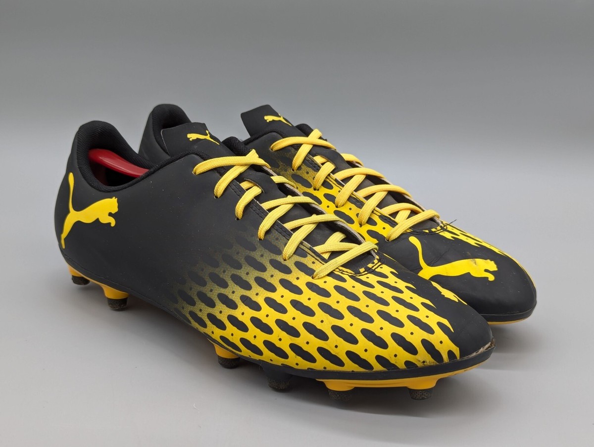 Buy Puma Spirit III FG Men's Soccer Football Cleats 106066-01 Black \u0026  Yellow Size 12 online | eBay