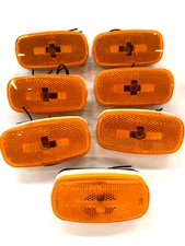 7 - Amber Marker/ Clearance Light incandescent RV Trailer Truck Camper free ship