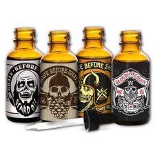 GRAVE BEFORE SHAVE Beard Oil 4 Pack