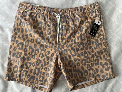 ORIGINAL USE NEW MEN S  7  INSEAM SWIM SHORTS SIZE L