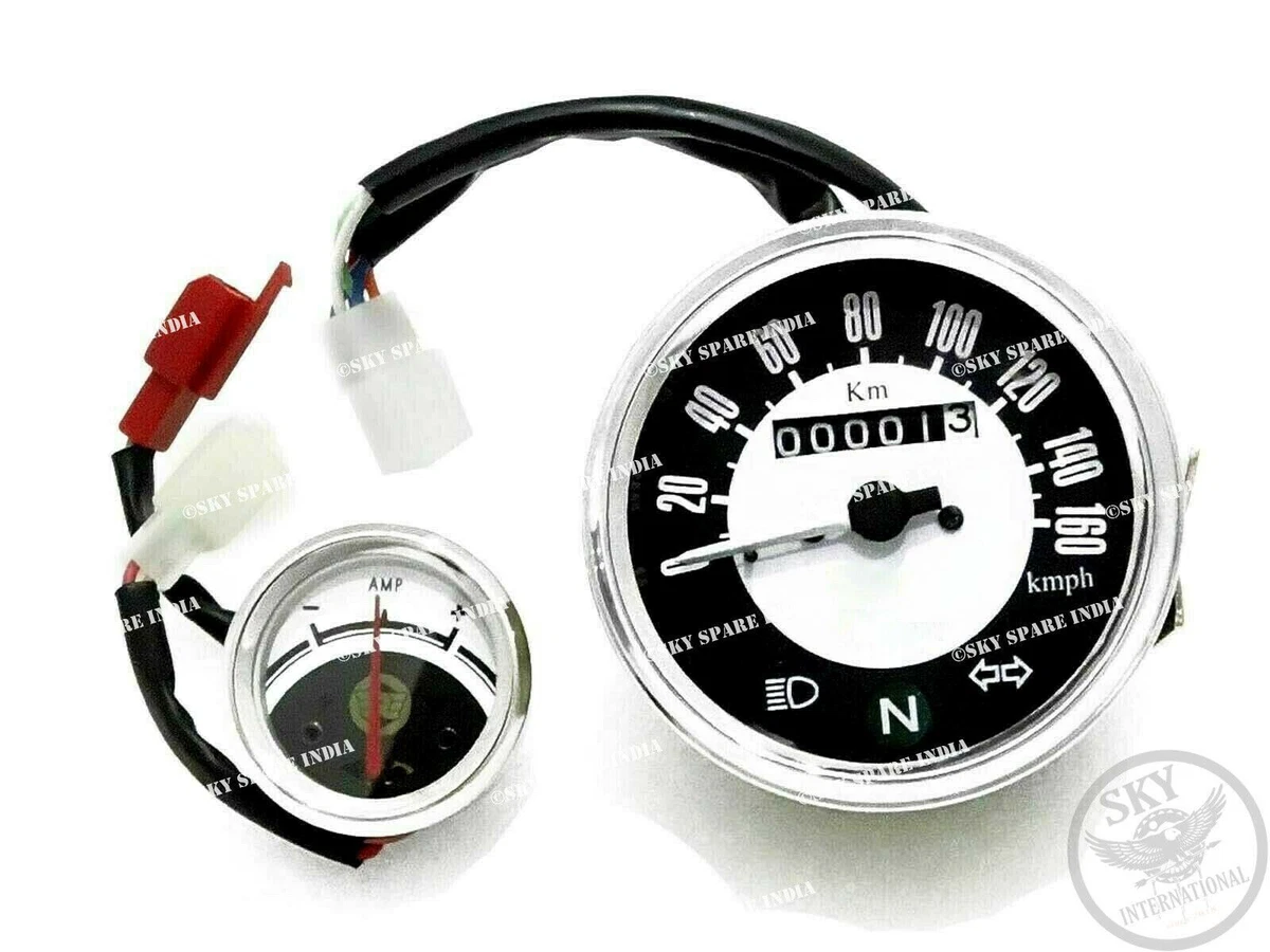 For Royal Enfield Classic 350cc 0 160 Kmph Speedometer Ampere Meter