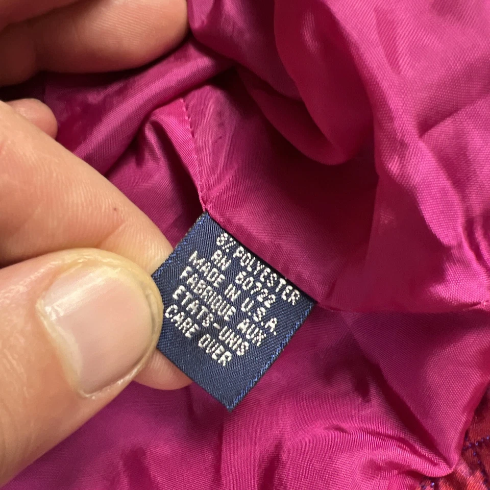 Chaleco Acolchado Burberry Etiqueta Negra Rosa Iridiscente Traje Estilo Hecho en EE. UU. Foto 4 de 4