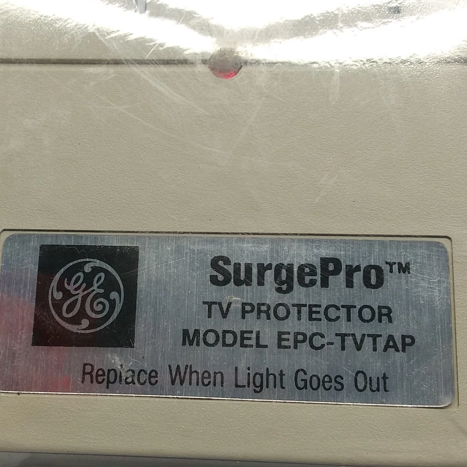 1987 GE Surge Pro Television Surge Protector Coaxial For Older TV VCR Stereo's - Image 3 of 4