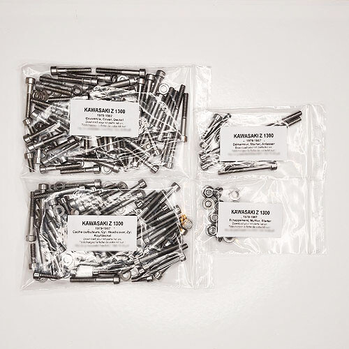 Kit vis allen inox n°2 moteur Kawasaki ZN 1300 Voyager (1983-1988)