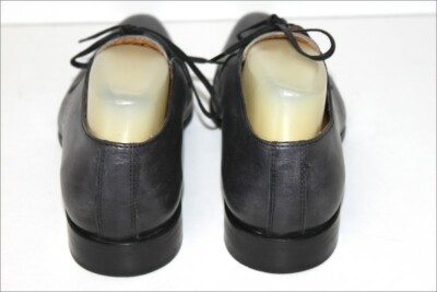Derby FLECS En Cuir Gris Foncé - Taille 39 - Doublure Cuir - Fabriqué En Italie - Occasion TBE