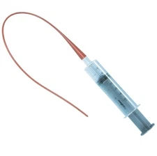 60ML SYRINGE & FEEDING TUBE FOR LAMB KID PUP ORPHAN SOFT RED EWE DRINKING GOAT