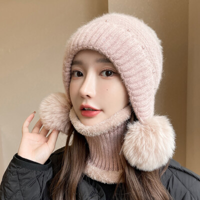 Bonnet Chaud Et écharpe Vêtements De Dessin Animé En Laine D'hiver