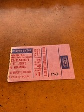 1981 Holiday Festival Tournament Basketball Ticket Villanova Indiana Hoosiers 