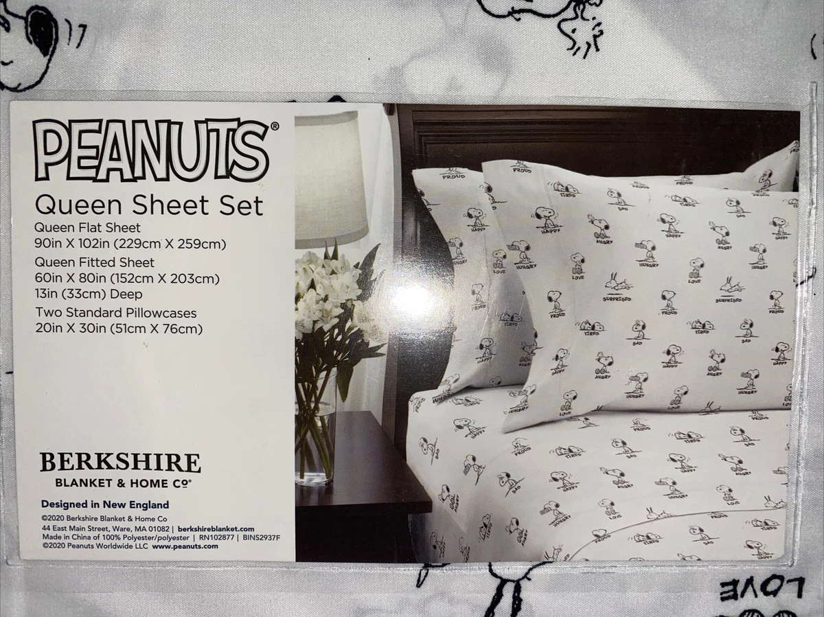 Peanuts queen sheet set deals