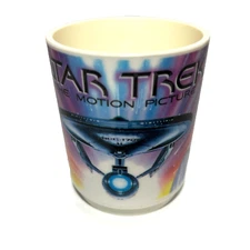Star Trek The Motion Picture Mug 1979 Deka Plastics Made in USA Spock Kirk McCoy