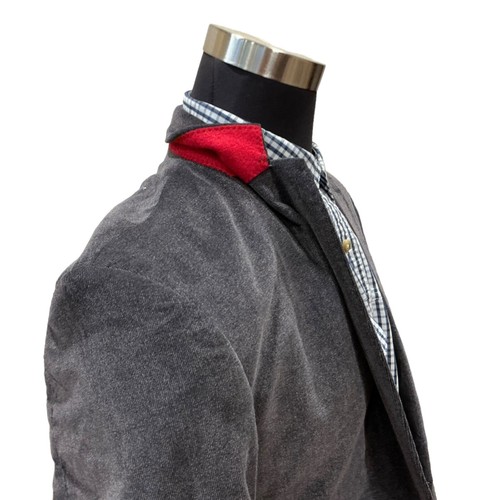 40/42R Stafford Blazer Classic Fit Sport Coat Jacket Corduroy Purple/Gray. NEW - Picture 13 of 16