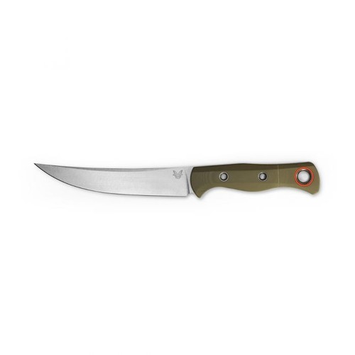 Benchmade 15500-3 Meatcrafter Plain Edge Green G-10 6.08" Fixed Blade Knife - Picture 3 of 9
