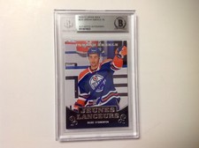 Jordan Eberle Signed 2010/11 French Young Guns RC Card Slabbed Beckett BAS BGS a