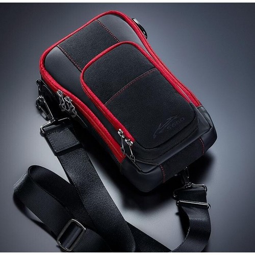 JDM OEM Honda S660 JW5 Sports leather Seat Center Bag Black x Red 2017- JAPAN - Picture 7 of 10