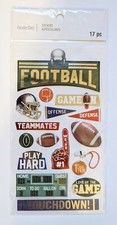 Football Themed Scrapbooking Stickers by Recollections