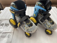 Roller Derby Fun Roll Adjustable Size Skates Youth Sz 11-2 Action Comic Design