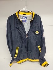 Vintage Pittsburgh Steelers Windbreaker Jacket Pro Player 1990s Men s XL Vtg 90s