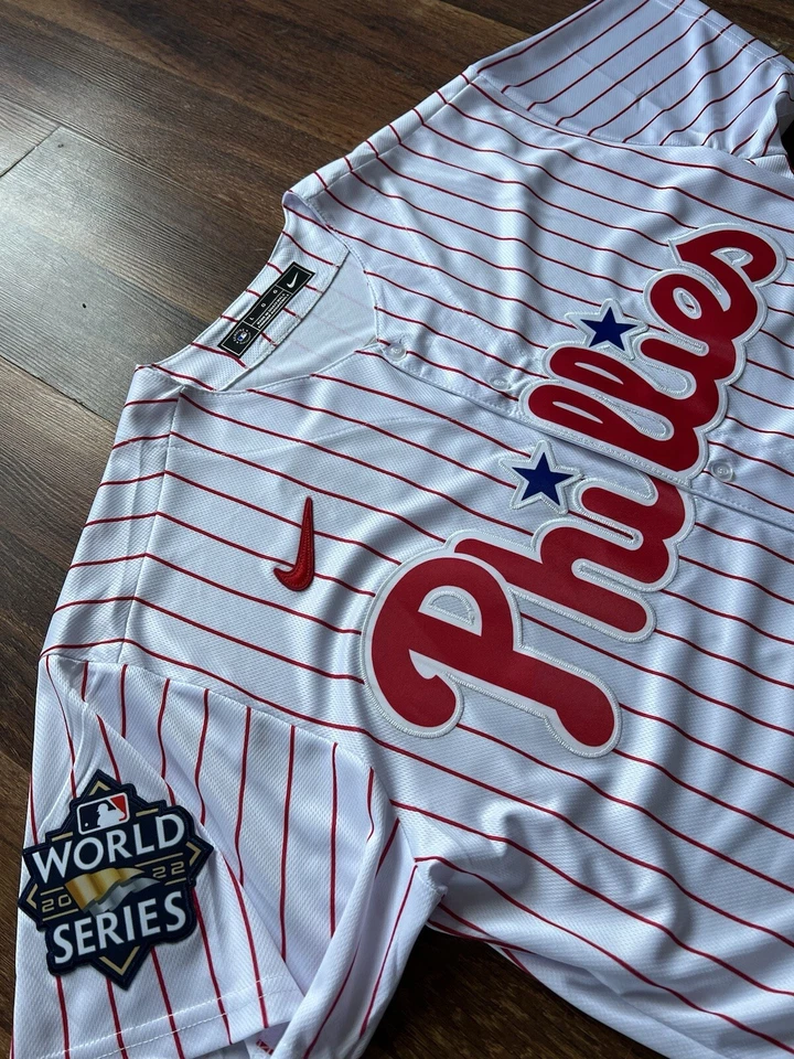 (NWT) Bryce Harper Philadelphia Phillies 2022 World Series Patch Jersey (LARGE) - Image 2 of 4