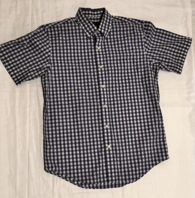 Arrow Cotton Shirt Mens Medium Short Sleeve Button Up Pocket Outdoors Relax