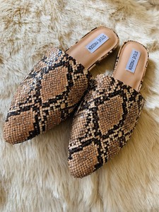 steve madden snakeskin mules