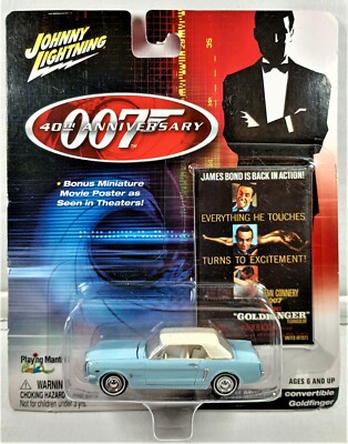 Johnny Lightning James Bond 007 40th Anniversary Goldfinger MUSTANG CONVERTIBLE