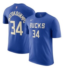 Giannis Antetokounmpo Milwaukee Bucks Nike City T-Shirt Mens Size Small