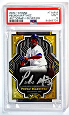 2023 Topps Tier One Pedro Martinez Auto Silver /10 SSP PSA 9 Red Sox HOF POP 1