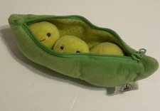 Disney Pixar Toy Story 3 Peas in A Pod Beanbag Plush Stuffed Toy Zipped Pea Pod