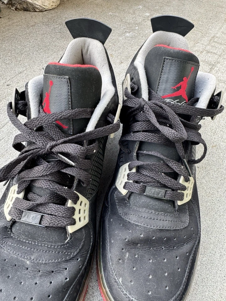 Jordan Fusion 4 Bred Black 364342-061 Mens 13 2009 Dmg - Image 4 of 4