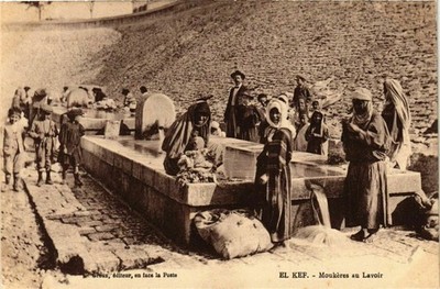 CPA MAROKKO El Kef - Moukeres au lavoir (880258)