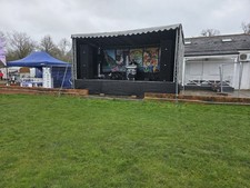 7.2m x 3.6m Outdoor Portable Mobile Festival Fete Stage For Hire Only