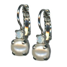 Earrings by Mariana Woman Ethereal Pearl and Opal Swarovski Crystals