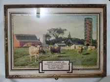 Cheney Lumber Company  Cheney Washington Vintage Framed Postcard Thermometer