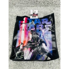 Disney Star Wars Black Purple Darth Vader Mandalorian Reusable Shopping Tote Bag