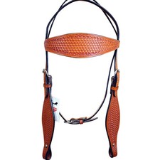 C-T-HS Hilason Western Horse Headstall Bridle American Leather Saddle Tan
