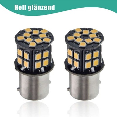 2X  BAY15D 1157 LED 21/5W Rücklicht & Bremslicht-Birne 6V  30smd Positive Erdung