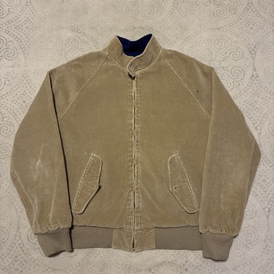 Vtg Changing Elements by Arrow Men's Reversible Corduroy Bomber Jacket Size Med
