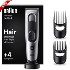 Image of Braun Hair Clipper Series 7 Cordless Trimmer 17 Length Settings + 4 Tools - NEW